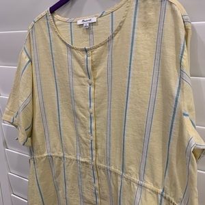 Madewell - Pale yellow blouse - Size M